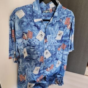 Campia Hawaiian shirt American theme